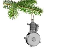 Harley Engine Number 1 Christmas Bauble Decoration Ornament For Christmas Xmas Noel (Silver)