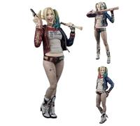 Harley Figure Changeable Face Movable Anime Figure Statue 19cm Harley Action Figures Collectibles Desktop Decoration Gift for Fans
