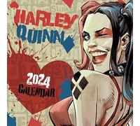 Harley Quinn 2024 Calendar, Month To View Square Wall Calendar, Official Product