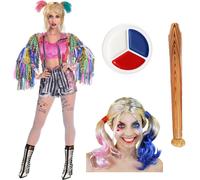 HARLEY QUINN BIRDS OF PREY OFFICIAL ADULTS FANCY DRESS COSTUME FILM DC COSPLAY
