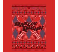 Harley Quinn Christmas Jumper - Red - XL