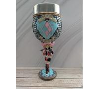 Nemesis Now Harley Quinn Goblet, Resin, Officially Licensed DC Merchandise, DC Batman Harley Quinn Goblet, DC Home Decor, Stainless Steel Insert, Cast in The Finest Resin, Expertly Hand-Painted
