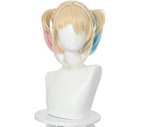 Harley Quinn Cosplay Wigs Birds of Prey Harley Quinn Cosplay Wigs Heat Resistant Synthetic Hair Party Wig For Women Girl