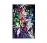 Harley Quinn E Jack The Joker Poster Canvas Poster Wall Art Decor Print Picture Paintings for Living Room Bedroom Decoration Unframe-style 08x12inch(20x30cm)