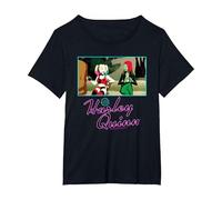 Harley Quinn Hanging with Poison Ivy T-Shirt, Women's Plus, Black, 5X