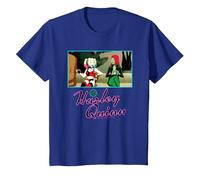 Harley Quinn Hanging with Poison Ivy T-Shirt, Youth, Royal Blue, Small
