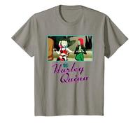 Harley Quinn Hanging with Poison Ivy T-Shirt, Youth, Slate Grey, 3T
