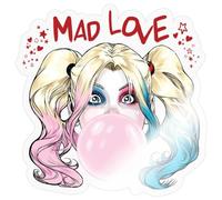 Harley Quinn Mad Love Bubblegum Sticker Size S (10 x 10 cm)