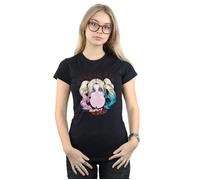 Harley Quinn Mad Love Cotton T-Shirt DC Comics Black S