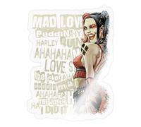 Harley Quinn Quotes Sticker Size S (10 x 10 cm)