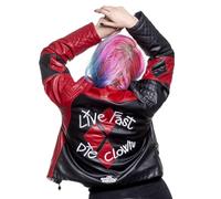 Harley Quinn: The Suicide Squad Replica Jacket - DC Extended Universe Officially Licenced Premium Harley Quinn Faux Leather Jacket Women