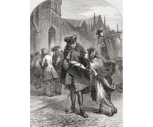 Harley receiving The Legion's Memorial 1701.Written by Daniel Defoe demanded the release of the Kentish petitioners who had asked Parliament to support the king in an impending war against France