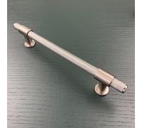 Harley & Wager Chelmsford Knurled Cabinet Handles - Bar Handles & Drawer Knobs - Kitchen Cupboard Door Pulls - Textured Furniture Hardware - Available in 2 Finishes (160mm Centres - Satin Nickel)