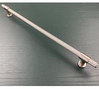 Harley & Wager Chelmsford Knurled Cabinet Handles - Bar Handles & Drawer Knobs - Kitchen Cupboard Door Pulls - Textured Furniture Hardware - Available in 2 Finishes (320mm Centres - Satin Nickel)