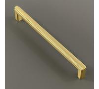 Harley & Wager Haydock Cabinet Handles - Bar & Knob Furniture Handles - Kitchen Cupboard Door Pulls - Premium Cabinet Hardware - Available in 4 Finishes (160mm Centres - Brass)