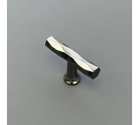 Harley & Wager Hexham Cabinet Handles - Bar Handles & Drawer Knobs - Kitchen Cupboard Door Pulls - Modern Furniture Hardware - Available in 2 Finishes (T-Bar Knob - Polished Black Nickel)