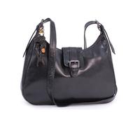 Catwalk Collection Handbags - Leather Shoulder Bag For Women - Medium Crossbody Tote Bag - Handbag With Multiple Compartments - Harlie - Black