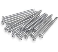 Harlington Group Pack of 10 M3.5x40mm Long Electrical Machine Screws for Light Switch and Plug Sockets Bright Zinc Plated DIY Plated Screw Raised Slotted Head