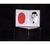 Harliquin Pierrot with Rose photoframe