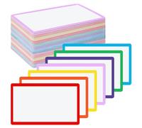 Harloon 100 Pcs Dry Erase Index Cards 4 x 6 Inch Laminated Reusable Dry Erase Note Cards Sheets for Office to Do List (Multicolored)