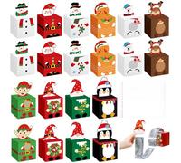 Harloon 20 Sets Christmas Money Box for Cash Gift Pull out Surprise Christmas Box with 300 Pcs Transparent Bags DIY Surprise Money Holder Fun Ways to Give Cash to Family Friends