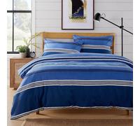 Harlow Stripes Printed Duvet Set - Blue / Single