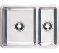 Harlyn Carbis 1.5 Bowl Inset Kitchen Sink - Stainless Steel, Stainless Steel