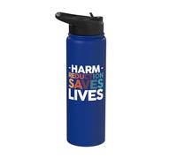 Harm Reduction Saves Lives Stainless Steel Insulated Water Bottle