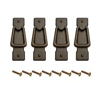 HARMAC HOUSE Vintage Drop Handles Antique Bronze Door Ring Pull Handles Kitchen Cabinet Cupboard Chest of Drawer Vintage Bronze Drop Ring Pull Handles (4)