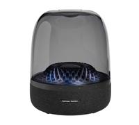 Harman Kardon Aura Portable Bluetooth Speaker with 360-Degree Audio and Ambient Light, Black, UK Plug (Type G)