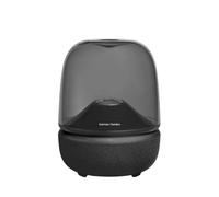 Harman Kardon Aura Studio 5 Bluetooth Home Speaker, Constant Sound Field Technology with 3-Way Speaker Design, Multi-Speaker Connection by Auracast, Colourful Lightshows, 360° Ambient Glow, Black