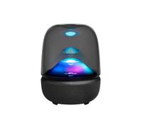 Harman Kardon Aura Studio 5 Bluetooth Home Speaker, Constant Sound Field Technology with 3-Way Speaker Design, Multi-Speaker Connection by Auracast, Colourful Lightshows, 360° Ambient Glow, Black
