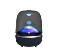 Harman Kardon Aura Studio 5 Wi-Fi Home Speaker, Constant Sound Field Technology with 3-Way Speaker Design, Multi-Speaker Connection by Auracast, Colourful Lightshows, 360° Ambient Glow, Black