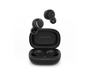 Harman Kardon FLY TWS True Wireless In-Ear Bluetooth Headphones with Built-In Google Assistant and Amazon Alexa, Up to 20 Hours of Playtime