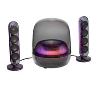 Harman Kardon SoundSticks 5 Home Bluetooth Speaker, 3-Way Speaker Design, Single-Cable HDMI ARC Connectivity, Multi-Speaker Connection by Auracast, Colourful Lightshows, Black