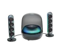 Harman Kardon SoundSticks 5 Home Bluetooth Speaker, 3-Way Speaker Design, Single-Cable HDMI ARC Connectivity, Multi-Speaker Connection by Auracast, Colourful Lightshows, Black