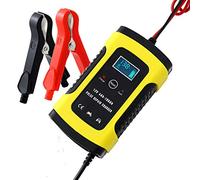 HARMILIY Smart Car Battery Charger, 12V / 6A Automotive Battery Charger, Maintainer with LCD Screen, Battery Charger for Cars, Motorcycles, Lawn Mowers, Boats, Campers, SUVs, ATVs and More(UK Plug)