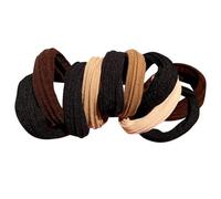 Harmless Elastic Hair Bobbles | 10 Highly Elastic Garters | Soft Headband for Thick and Curly Hair | Durable Garters That Do Not Pull, Ideal for Daily Use