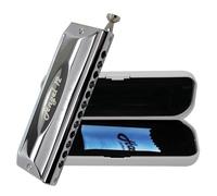 Harmo Angel 12 Chromatic Harmonica Key of A - 12 Hole Mouth Organ with Precision Slider, Phosphore Bronze Reeds, Suitable for All Genres - Harmonica for Beginners to Professionals, Designed in USA
