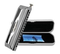 Harmo Angel 16 Chromatic Harmonica Key of C - 16 Hole Mouth Organ with Precision Slider, 4-Octave Range, Suitable for All Genres - Harmonica for Beginners to Professionals, Designed in USA