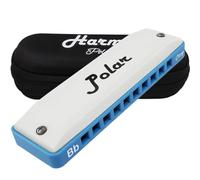 Harmo Polar Country Diatonic Harmonica Key of Bb, Super Country Tuned - Ideal for Country, Bluegrass, Jazz, and Celtic Music, Mouth Organ With Case, Harmonicas for Adults, Beginners & Professionals