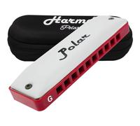 Harmo Polar Natural Minor Harmonica Key of G - Specialized for Natural Minor Blues, Jazz, Rock, Folk, & Pop, Mouth Organ With Case, Phosphor Bronze Reeds, Harmonica for Beginners & Professionals