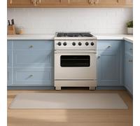 Harmon Wandyer Waterproof Kitchen Mat Sets, Non Slip Floor Mats, Wide Absorbent Anti-Fatigue Washable Kitchen Runner Rugs for Home, Office - Steprite Comfort Standing Mats, Beige 17"x59"