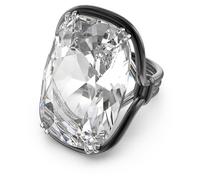 Harmonia cocktail ring, Oversized crystal, White, Mixed metal finish