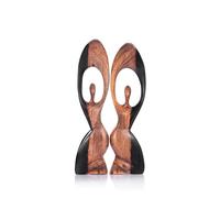 Harmonic Embrace - Pair of Handcrafted Abstract Unity Sculptures | Artistic Expression of Universal Oneness | Decorative Home Accessories For Living Room, Office, Desktop, Bookshelf (Mixed, Large)