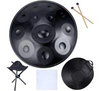 Harmonic Handpan Drum In D Major9 10 12 Notes 22 Inch Steel Hand Drum Percussion Instrument Yoga Meditation Beginner Handdrum Handmade Music Instrument blue9Tones