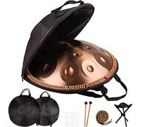 Harmonic Handpan Drum with Bag and Mallet for Stress Relief, Sound Healing, and Meditation