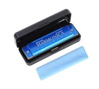 Harmonica 10 Hole 20 Note Harmonica In C Major A Professional Beginner Instrument(Blue)