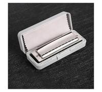 Harmonica 10 Hole C Key Blues Harmonica Professional Harmonica Musical Instrument(Silver)