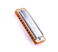 Harmonica 10 Hole Diatonic Blues Harmonica With Exquisite Orange Comb Standard Sound Quality (Color : Bb)